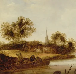 A Wooded River Landscape